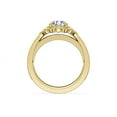 thumbnail image 2 of 0.60 Carat Excellent Round Cut Natural Diamond Unique Halo Ring for Women Solid 18K Yellow Gold Size 8.5, 2 of 8