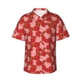 thumbnail image 2 of Goofa Rose Flowers Hawaiian Shirt for Men, Unisex Summer Beach Casual Short Sleeve Button Down Shirts,Aloha Tropical Floral print shirt-Medium, 2 of 9