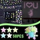 thumbnail image 2 of ¡Ahorra! iHPH7 50 pegatinas fluorescentes de copos de nieve para pared de dormitorio infantil que brillan en la oscuridad, 2 of 2