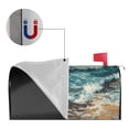 thumbnail image 2 of Rateoe Blue Ocean Waves Printed Mailbox Covers - Easy to Install Fall, Winter, Spring, Summer Mailbox Cover - Weather and UV-Resistant Mailbox Decor - Mailbox Magnetic Covers-21x18 in, 2 of 8