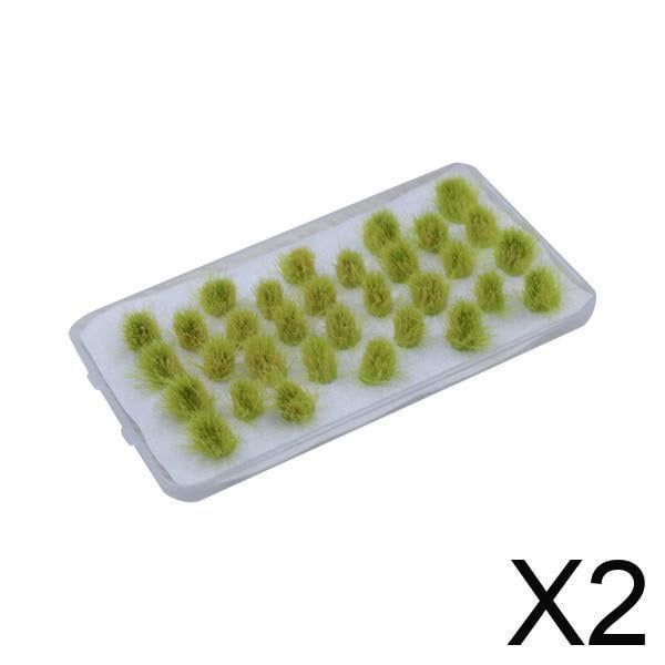 2x Modelo De Césped Estático Para Diseño De Arena Kits De Construcción De Modelos Paisaje De Tren Principios De Otoño