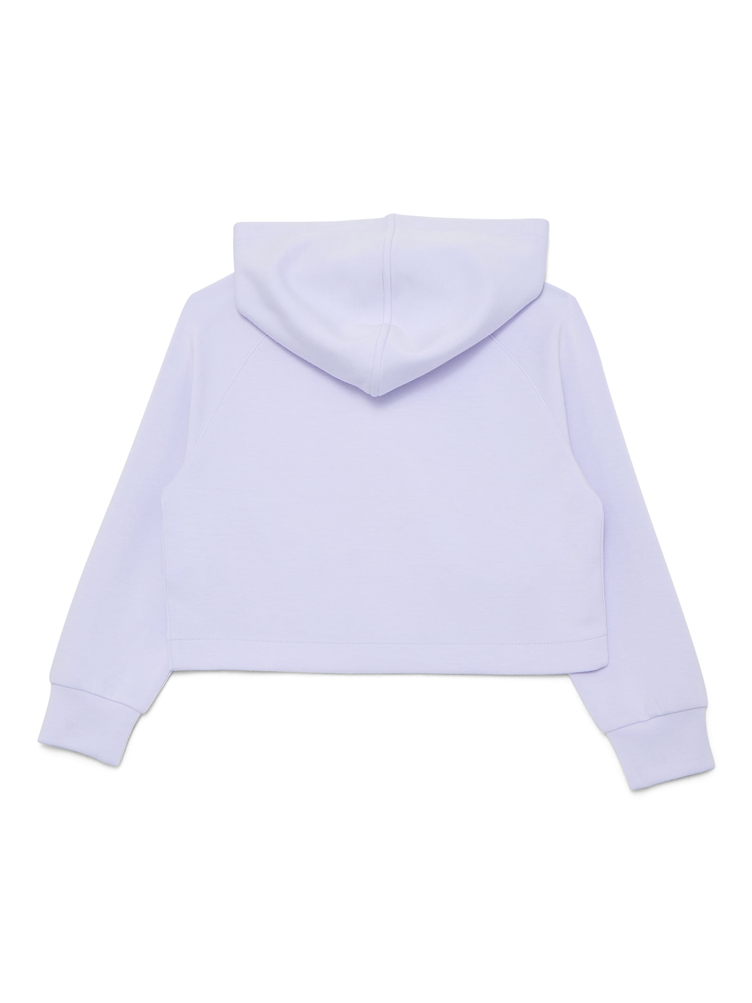 Athletic Works Girls Active Scuba Knit Hooded Zip Top, Sizes 4-18