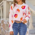 thumbnail image 2 of Bovemsi Womens Sweaters Cozy Women's Autumn And Winter Knitted Long Sleeved Sweater Warm Comfortable Top Casual Fashion Business Casual Sweaters, 2 of 9