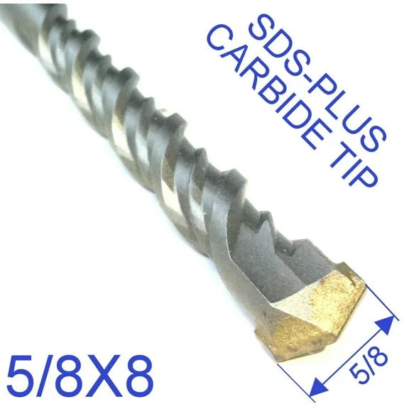 1 Pc Sds Plus 5/8"X8" Or 5/8"X6"X8" Concrete Masonry Hammer Drill Bit Sct-888