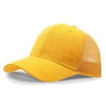 thumbnail image 2 of UJNDER Womens Baseball Cap Ponytail Hat High Messy Bun Ponycap Quick Drying Mesh Hat Unisex Summer Hat Gold,One Size, 2 of 4