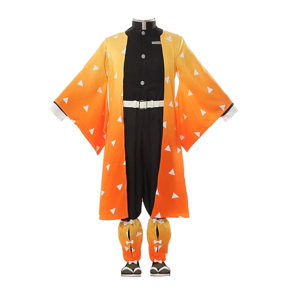 Traje de cosplay Nuoqi Zenitsu Agatsuma, Kimono XL, amarillo