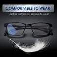thumbnail image 6 of TERAISE Reading Glasses Blue Light Blocking Resin Reader for Men Ultra-Light,2.5x 4Pack, 6 of 8