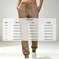 thumbnail image 3 of WRKEKC Jogger Pants for Women Elastic Drawstring Waist Cuffed Ankle Sweatpants Loose Fit Soft Casual Trousers with Side Pockets for Sports and Daily Wear, 3 of 5