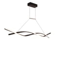 thumbnail image 4 of 110V Modern Spiral Linear Chandelier Flush Mount LED Metal Ceiling Light Pendant Lamp Remote Control, 4 of 11
