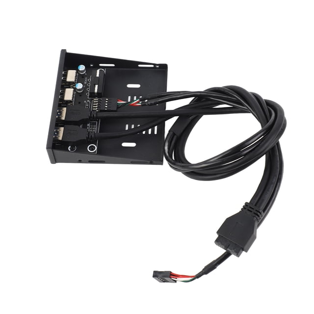 Hub USB Del Panel Frontal, Fácil Instalación Alta Velocidad Amplia Compatibilidad Estable Hub USB Del Panel Frontal De 3,5 Pulgadas Para Computadora