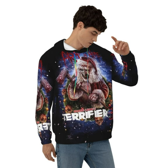 Art The Clown Hoodie Lightweight Pullover Halloween Graphic Hooded Sweatshirt for Women Men with Pocket Small