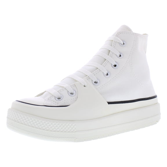 Converse Chuck Taylor All Star Construct High Unisex Shoes Size 8.5, Color: Vintage White/Black/Egret