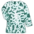 thumbnail image 2 of Girls Infant Wes & Willy Green Michigan State Spartans Tie-Dye Ruffle Raglan Long Sleeve T-Shirt & Leggings Set, 2 of 3