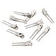thumbnail image 1 of 2-4 piezas Clips de 10 piezas Clip de de metal de doble punta en blanco plateado tal como se describe Yinane Pinza de cocodrilo de doble punta, 1 of 8