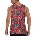 thumbnail image 3 of Xecao Fire Sign Men's Tank Top Workout Quick Dry Sleeveless Gym Jogging Muscle Shirts Summer Swim Beach Tops, 3 of 9