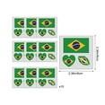 thumbnail image 3 of Homekingdee 10 Pcs Football Fan Tattoos Stickers - Multicolor Paper Flag Decals for Themed Parties, Bar Decor and Watching Matches, 3 of 6