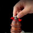 thumbnail image 5 of Pepper Mill,Wooden with Adjustable Ceramic Rotor - High Volume Peppercorn Salt Mill,8 Inches Tall, 5 of 5