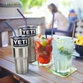 thumbnail image 5 of BadPiggies Set of 8 Reusable Stainless Steel Drinking Straws 10.5" Extra Long with Cleaning Brushes for 20 24 30 oz Fit Yeti Tervis Rtic, 5 of 7