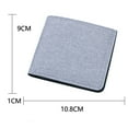 thumbnail image 3 of Fashion ID Short Wallet Solid Color Neutral Men Canvas Open Purse Wallet Mens Travel Wallet, 3 of 5