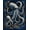 Blue, Pattern 4, variant on ODIKA 4'x6' Machine Washable Non-Slip Area Rug, Sculptural Cthulhu Tentacle High Traffic Rug, Green, 94243