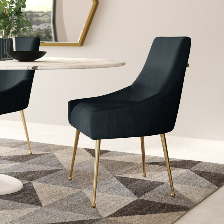Dusek velvet upholstered side chair deals