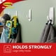 thumbnail image 3 of Command Ganchos utilitarios grandes Ganchos de pared para colgar sin daños con tiras adhesivas Sin herramientas Ganchos de pared para colgar decoraciones en espacios habitables 7 ganchos blancos y 12, 3 of 9