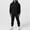 01 White, variant on guisaled Men's Fashion Tracksuit 2 Piece Solid Color Hooded Athletic Sweatsuits Casual Zip Up Running Jogging Sport Suit Sets