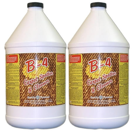 B-4 Commercial Carpet Spotter, Cleaner and Stain Remover - 2 gallon (Best Carpet Stain Remover For Old Stains)