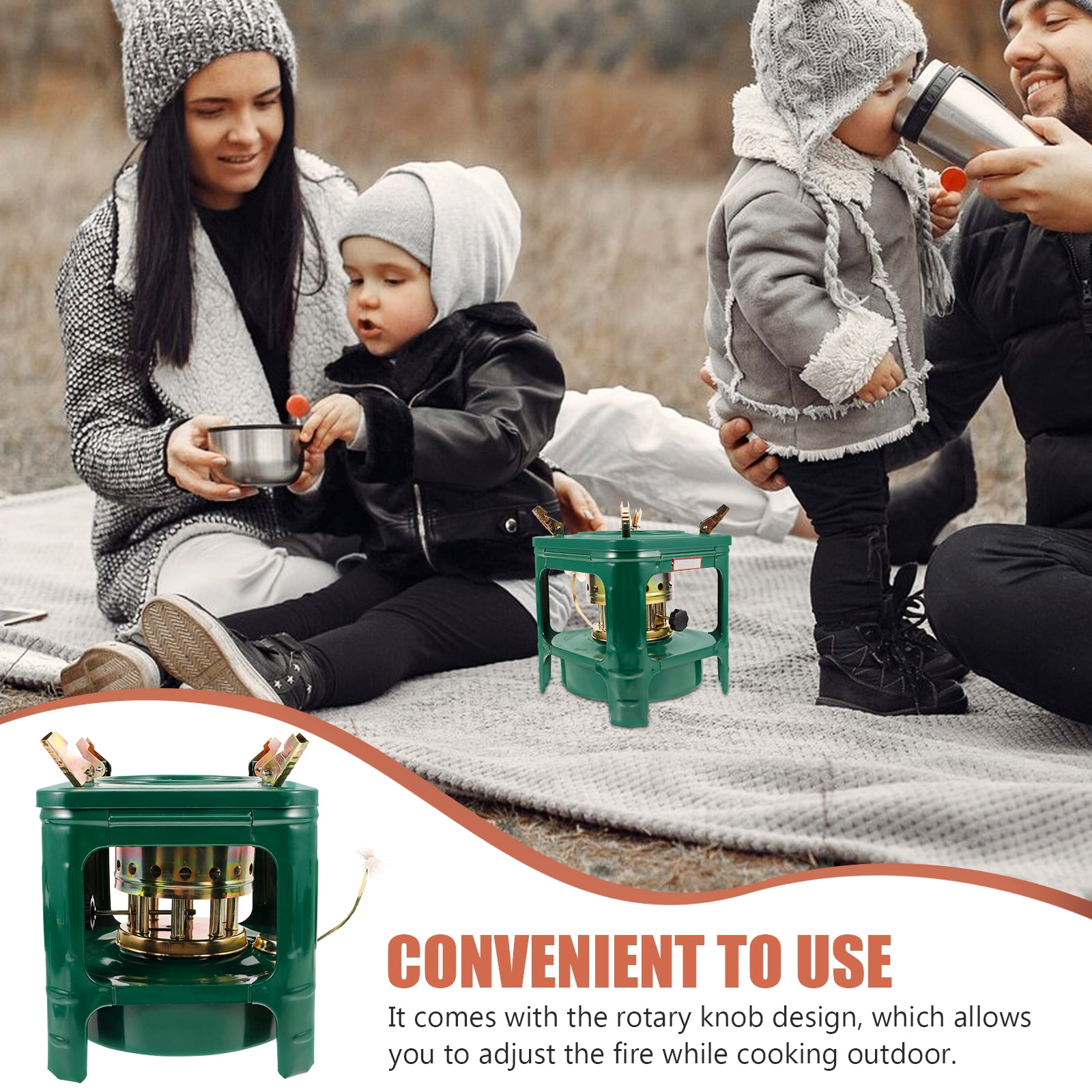 Pungan kerosene stove 1 Set Portable Kerosene Stove Camping Stove Portable Grilling Stove Heating Stove for Outdoor Barbecue,7.09"X7.09"X6.89"