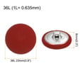 thumbnail image 2 of Unique Bargains 10pcs 36L Fabric Cloth Covered Button 23mm Round Metal Shank Sewing Buttons for Suits Dress Blouses, Red, 2 of 5
