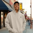 thumbnail image 5 of Dalix Astronaut Embroidery Relaxed Hoodie Soft Fleece Sweatshirt Fit Lounge Mens in Beige XS X-Small, 5 of 5