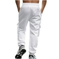 thumbnail image 4 of Lmnyox Sweatpants for Men Drawstring Waist Casual Athletic Cargo Pants Fall Winter Loose Joggers with Pocket, 4 of 9