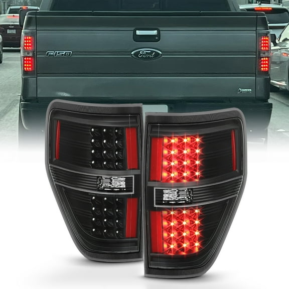 Black 2009-2014 Ford F150 F-150 LED Tail Lights Brake Lamps Left Right 09-14