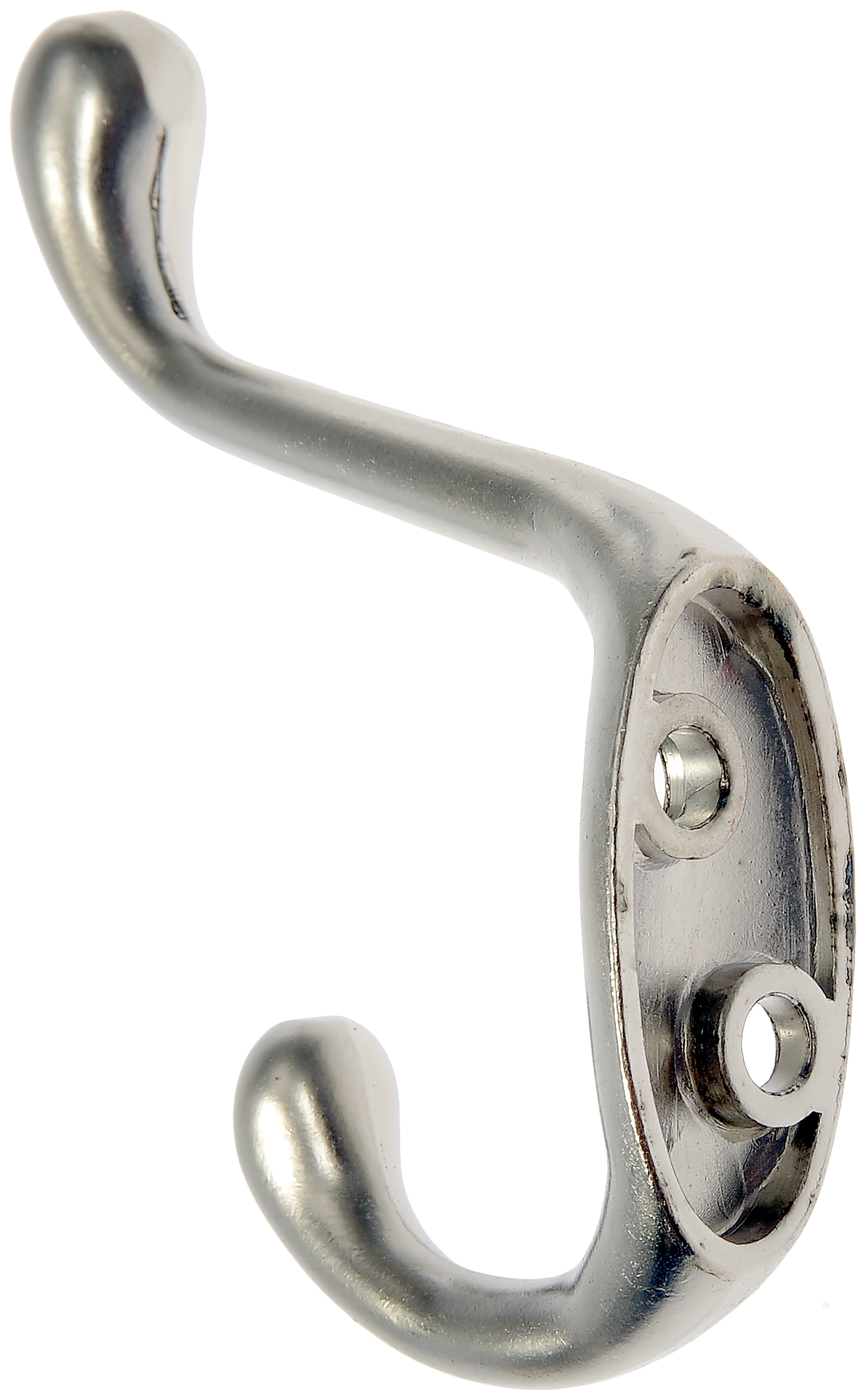 2 x Traditional Double Coat Door Hooks Chrome by Securit 