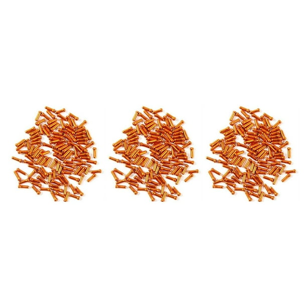 Sonducket 50 piezas de cables de freno de bicicleta de montaña, tapa trasera, extremos de Cable de cambio naranja Type1 NO1 Sonducket CBP434055