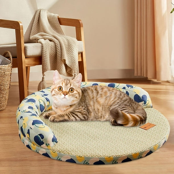 Cama de verano para perros, almohadilla lavable para gatos con