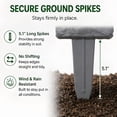 thumbnail image 6 of Imitation Stone Garden Fence No Dig Landscape Edging Faux Stone Garden Border Plastic Pound in Edging for Landscaping Flower Beds Yard Decorative Artificial Rock Edgers Bricks (20, Grey), 6 of 8
