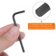 thumbnail image 5 of Uxcell 5 piezas Llave Allen 3mm Llave Hexagonal en L Métrica Herramientas de Reparación de Acero de Vanadio Cromado, Negro, 5 of 7
