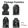 thumbnail image 4 of iHomeGarden 4 Pack 14'' X 22'' Halloween Foam Rip Graveyard Tombstones XL-Size Yard Decorations, 4 of 7