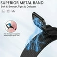 thumbnail image 4 of LEIXIUER Milanese Loop Bands for Fitbit Charge 5/Charge 6 Band for Women Men, Adjustable Stainless Steel Metal Mesh Wristbands Replacement Straps for Charge 5/6 Activity Tracker, 4 of 16