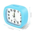 thumbnail image 3 of Alarm Clock, AMIR Silent Non Ticking Clock with Snooze & Night Light Alarm Clock for Kids Elderly Bedroom School Office Blue, 3 of 9