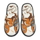 thumbnail image 1 of Fotbe Cowboy Riding Horse Pantuflas Peludas para Mujer con Estampado, Zapatillas de Peluche, Zapatos de Invierno para Casa, Uso Interior y Exterior-Medium, 1 of 8