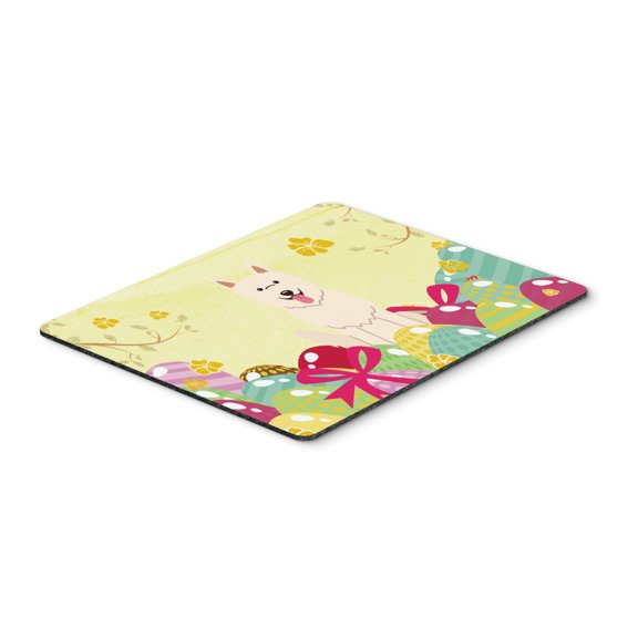 Carolines Treasures BB6045MP Easter Eggs White German Shepherd Mouse Pad Hot Pad or Trivet Large multicolor