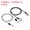 Transparent,Black, variant on Uxcell 2.5mmx2m/6.56ft Coated Security Steel Cable Luggage Lock Wire Rope Double Loop Transparent,Black 2 Pack