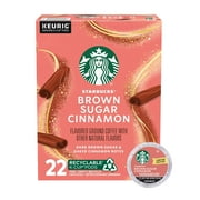 Starbucks Brown Sugar Cinnamon, Flavored K-Cup Coffee Pods, 100% Arabica, 22 ct