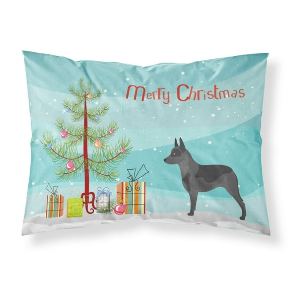 Australian Cattle Dog Christmas Fabric Standard Pillowcase