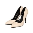 thumbnail image 5 of Delicious CG78 Women Leatherette Pointy Toe Open Shank Single Sole Stiletto Pump, 5 of 5