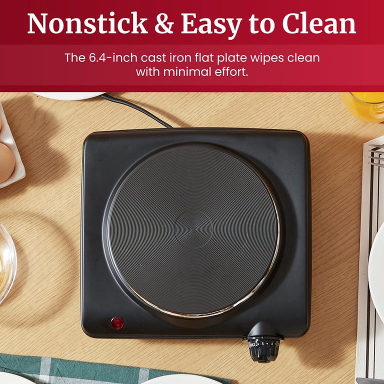 Elite Gourmet Single Cast Electric Burner, 1000W photo 4