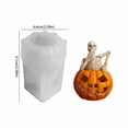 thumbnail image 6 of Pumpkin Skeleton Candle Molds , 3D Pumpkin Silicone Molds for Candles Wax Soap Epoxy Resin Casting Thanksgiving Halloween DIY Art Gifts Home Decor, 6 of 7