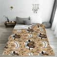 thumbnail image 5 of Honeii Snake And Flower Print Fleece Blanket - Throw Blanket for Bed, Sofa, Couch, Camping, and Travel , Microplush Ultra Soft Warm Blanket-80"x60", 5 of 7